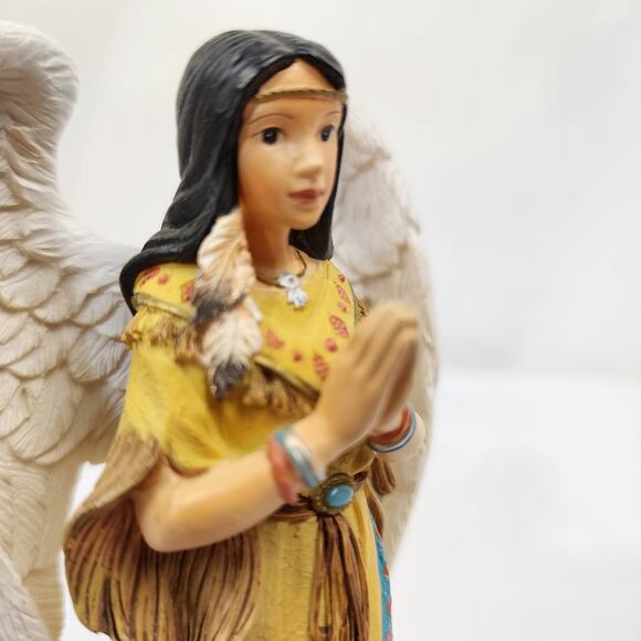 Hawthorne Village Nativity The Christmas Star 2006 Native American Angel Wings - Picture 6 of 8